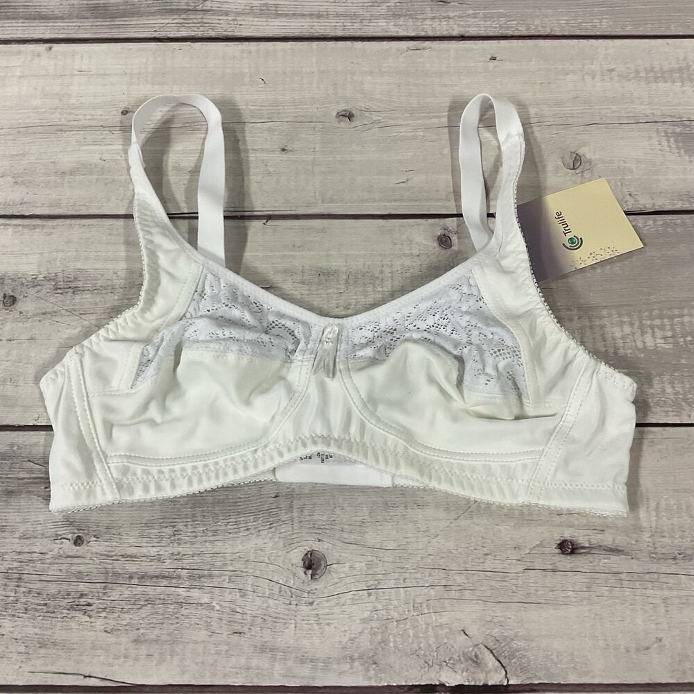 Trulife Naturalwear Mastectomy Bra Womens 36A White Softcup Wireless‎ 412